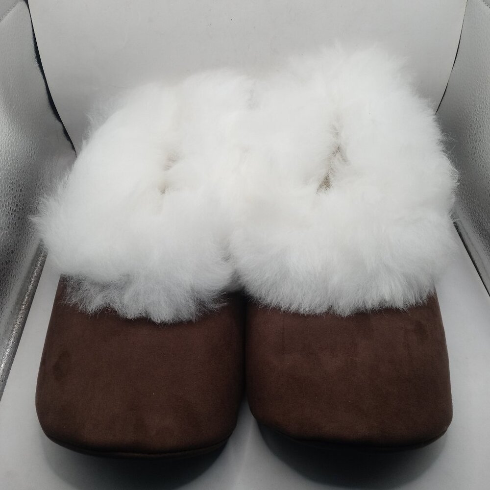 Unisex Winter Alpaca Fur Slippers, Warm Fluffy Fur